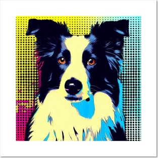 Border Collie pop art Posters and Art
